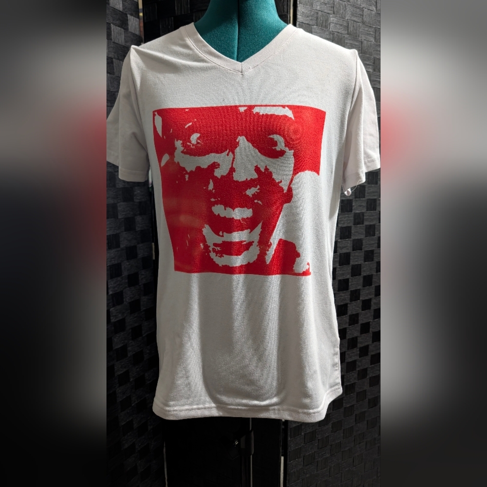 Bold Red and White Graphic Women's Tee